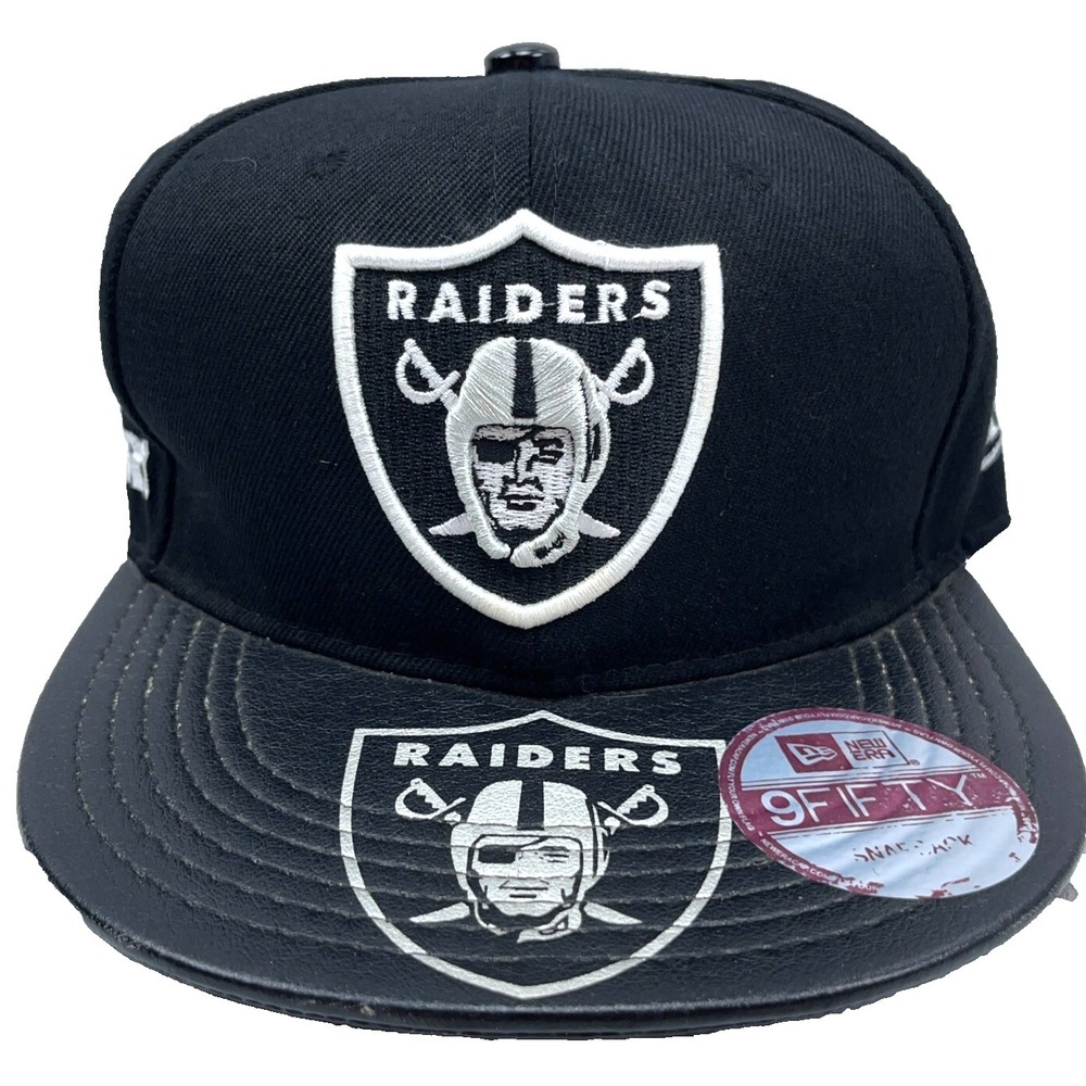 Los Angelos Raiders Hat Cap Snapback Flat Bill Shield Logo 9Fifty Wool Oakland